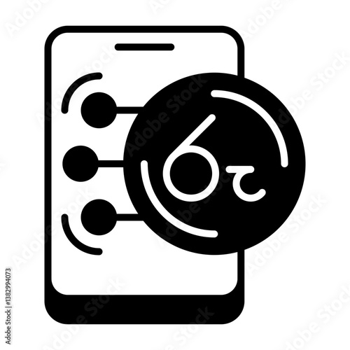 Sri Lankan Rupee Solid Icon