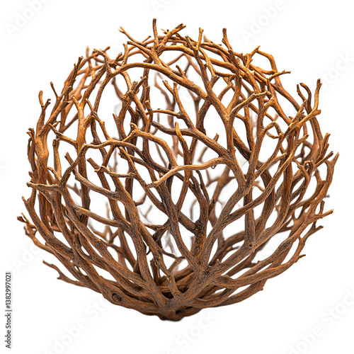 High-quality Isolated Tumbleweed Cut Out with Transparent Background for Graphic Design Use