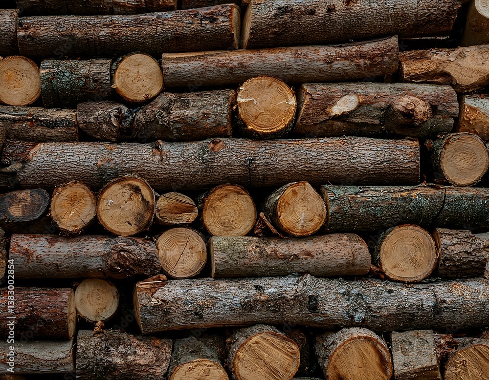 Stacked Timber Logs Natural Wood Texture
Stacked Timber Logs Natural Wood Texture