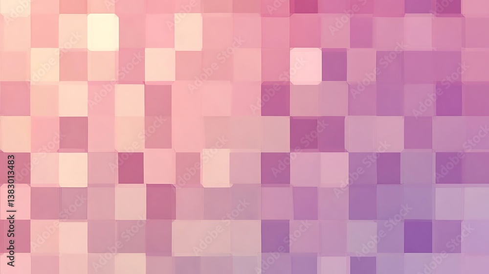 Abstract Pink and Purple Square Mosaic Pattern Abstract Pink and Purple Square Mosaic Pattern