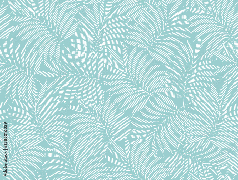 Abstract floral palm leaves seamless pattern. Abstract floral palm leaves seamless pattern.