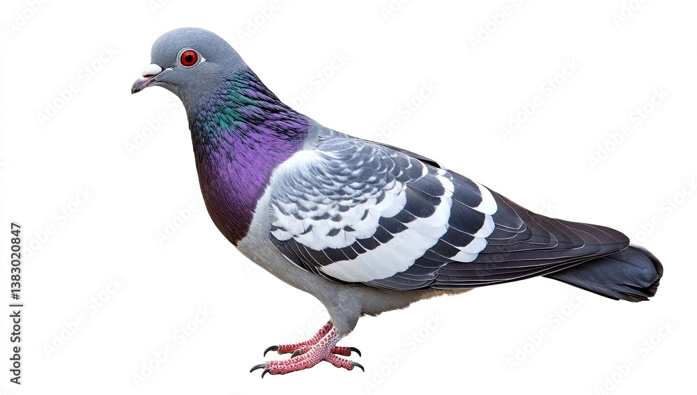 Naklejka premium Pigeon profile