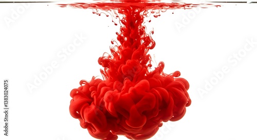 Crimson Submergence AI Generated