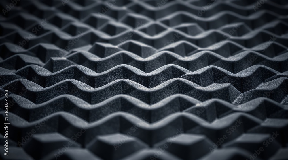 Soundproof Foam Panels on Wall for Acoustic Treatment Soundproof Foam Panels on Wall for Acoustic Treatment