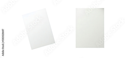 Wallpaper Mural white piece of paper canvas cut out on transparent backround set, business planning, painting paper PNG file. Torontodigital.ca