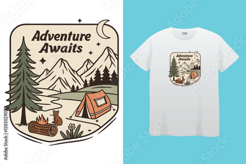 Adventure is calling camper I have to go typography t shirt design.