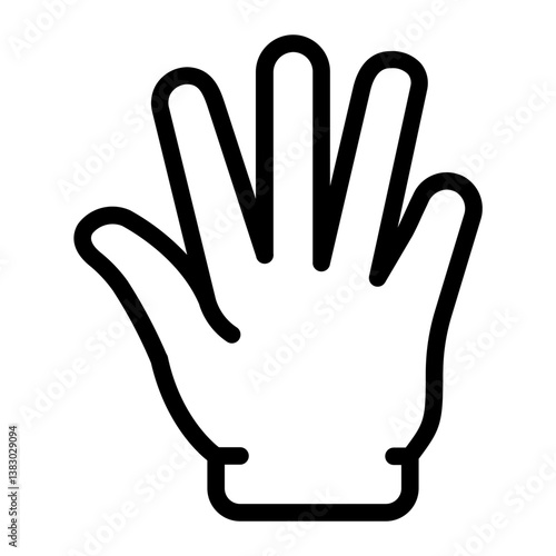 Hand gesture Line icon