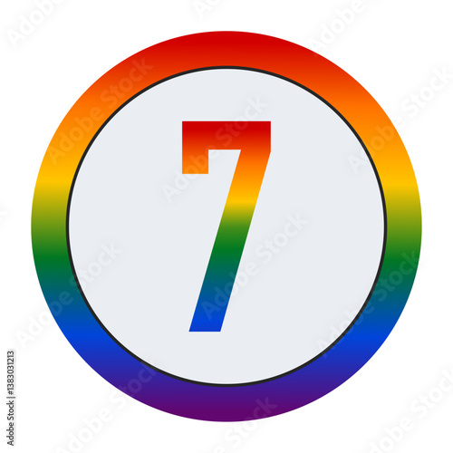 LGBTQ Pride Number 7 – Rainbow Symbol of Equality