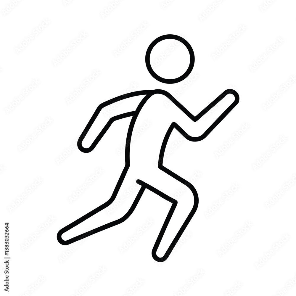 running man icon running man icon
