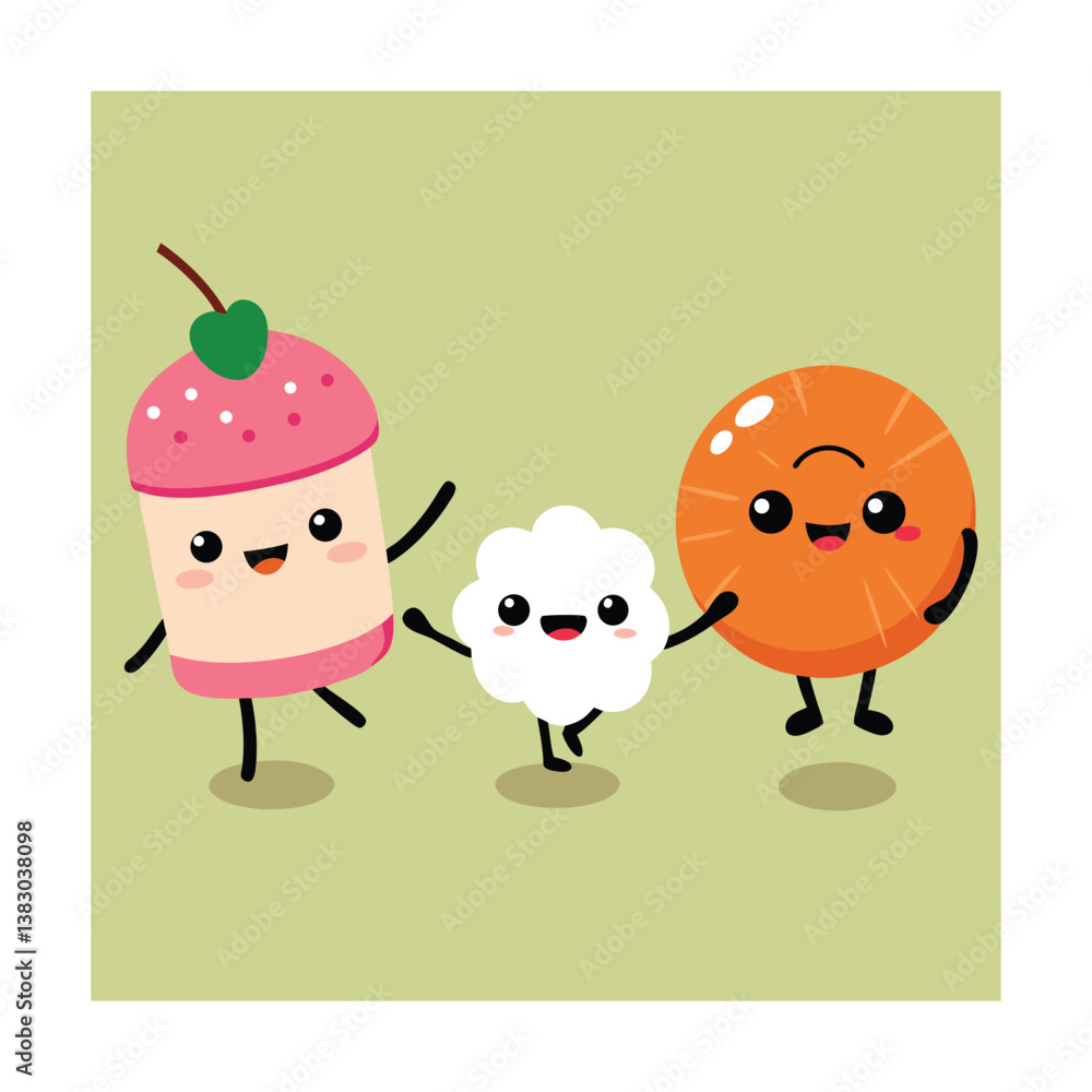 Obraz premium happy easter card with funny eggs