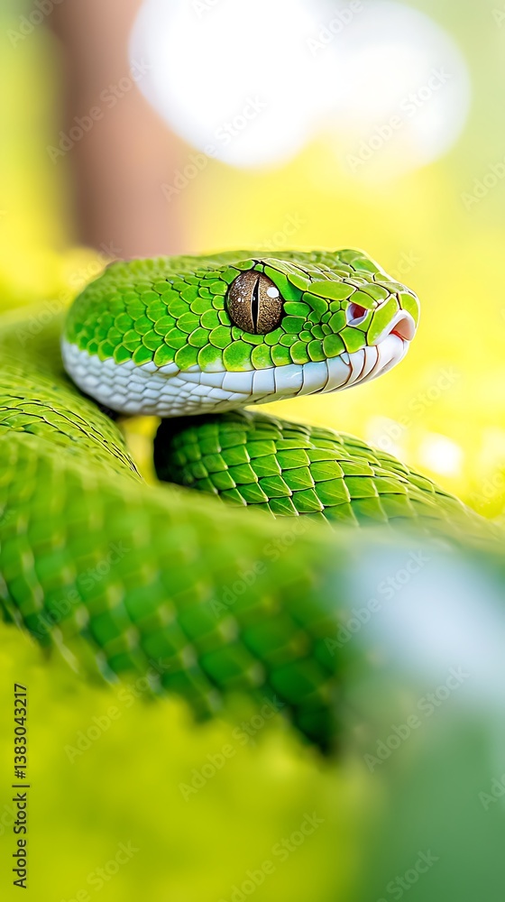 Viper Close-up in Forest Viper Close-up in Forest