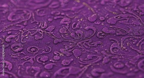 Amethyst Embossing: Royal Flora AI Generated