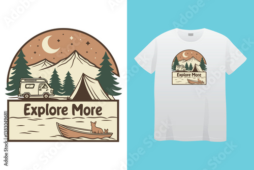 Adventure is calling camper I have to go typography t shirt design .