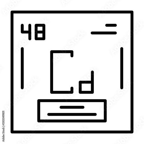Cadmium Outline Style Icon