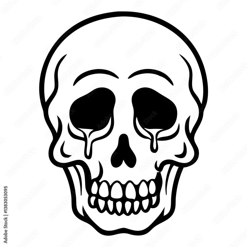 Fototapeta premium Skull Silhouette