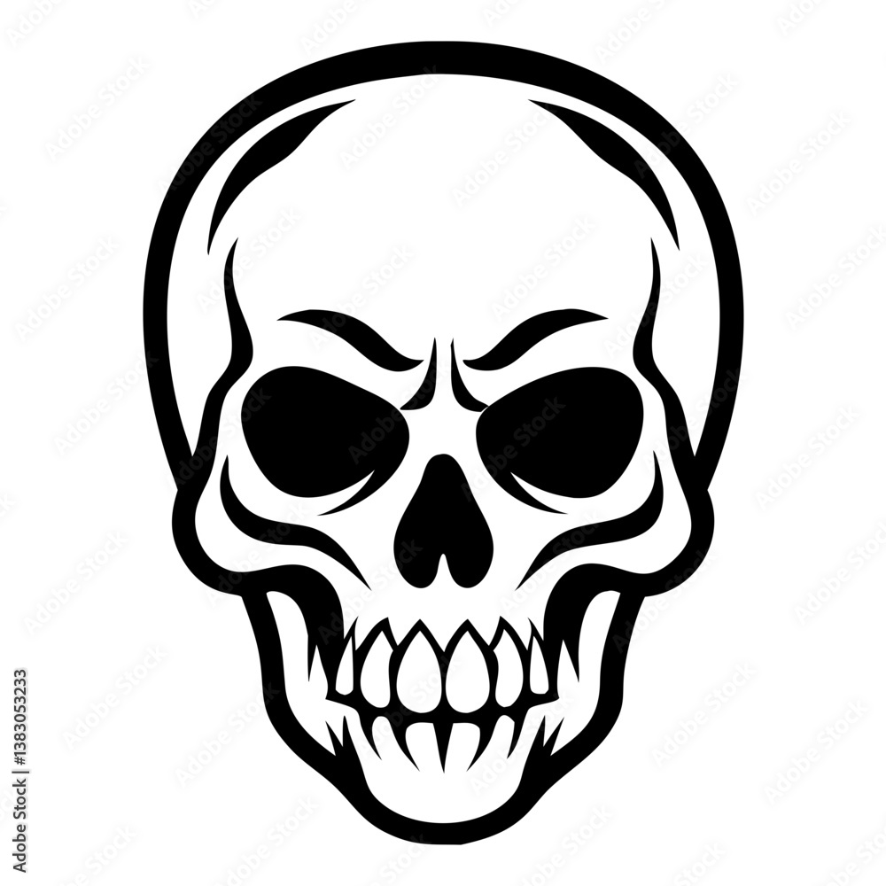 Obraz premium Skull Silhouette