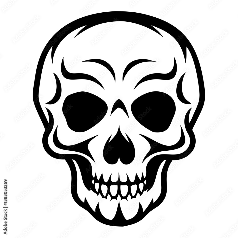 Fototapeta premium Skull Silhouette