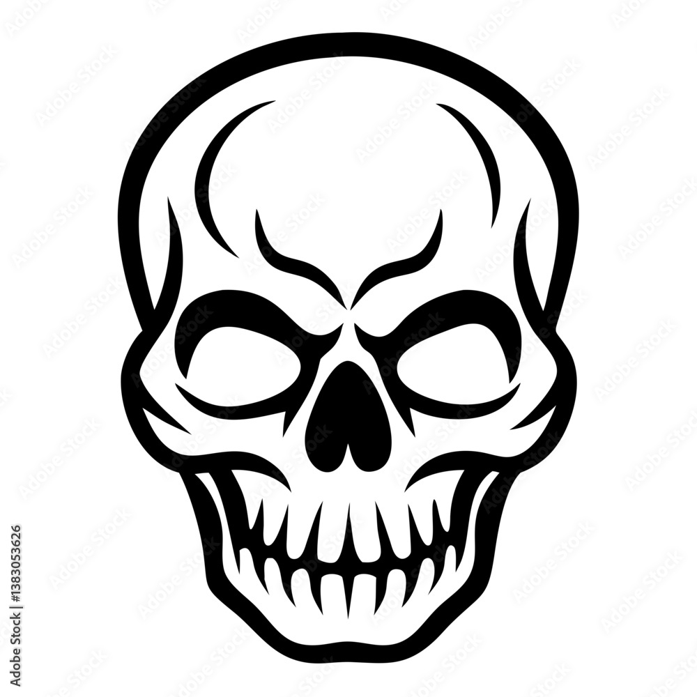 Fototapeta premium Skull Silhouette