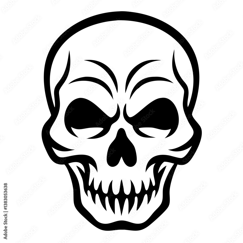 Fototapeta premium Skull Silhouette