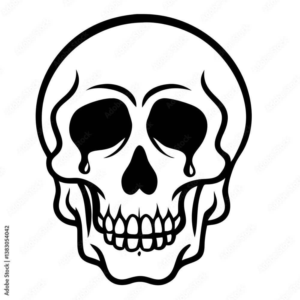Obraz premium Skull Silhouette