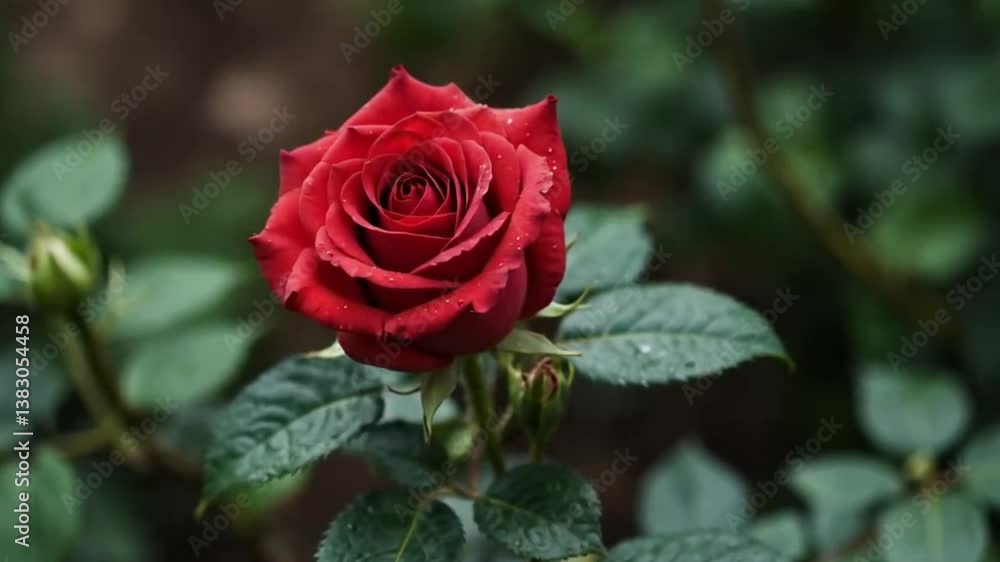 Natural Red Rose Flower video. Ai generated. Natural Red Rose Flower video. Ai generated.