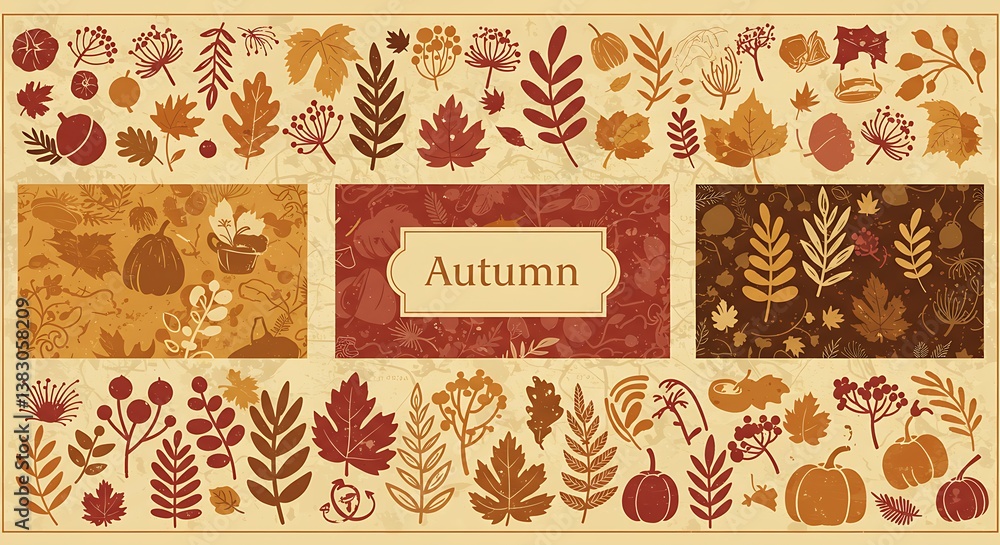 Rustic Autumn Harvest: A Tapestry of Leaves AI Generated Rustic Autumn Harvest: A Tapestry of Leaves AI Generated