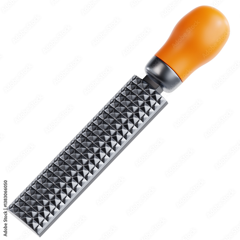 3D Icon of Rasp. Designed in a simple and realistic style, perfect for illustrating woodworking, construction, DIY projects, and professional craftsmanship. 3D Icon of Rasp. Designed in a simple and realistic style, perfect for illustrating woodworking, construction, DIY projects, and professional craftsmanship.