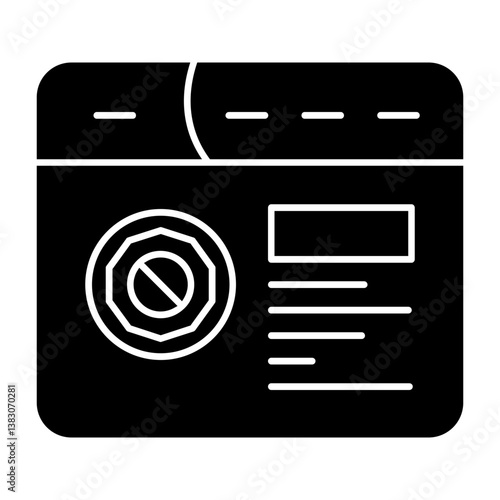 Stop symbol Icon