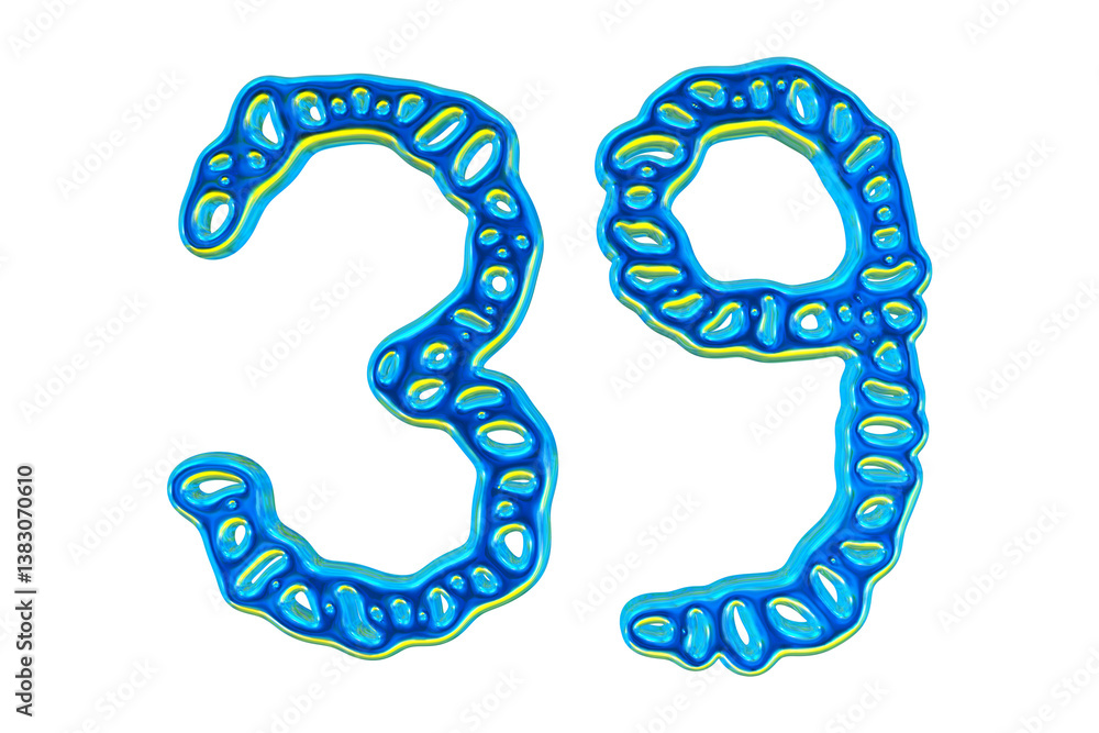 3d Blue Number 39 For Math And Business Concept 3d Blue Number 39 For Math And Business Concept