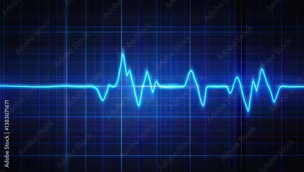 EKG monitor displaying a healthy heart rhythm EKG monitor displaying a healthy heart rhythm