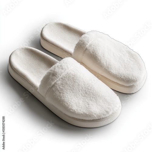 Ultra-Soft Cotton Slippers for Women on White Background