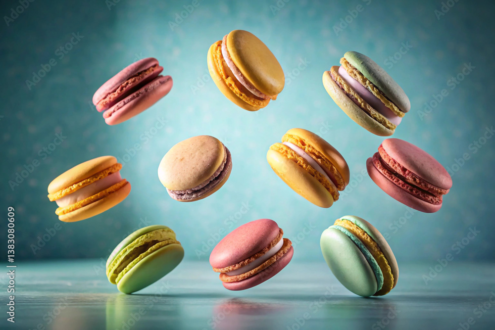 Floating Macarons – Use motion or compositing to make sweets float Floating Macarons – Use motion or compositing to make sweets float