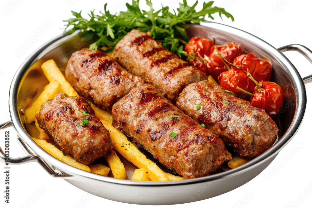 Grilled Meat Rolls on transparent background Grilled Meat Rolls on transparent background
