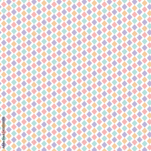 Harlequin vintage seamless vector pattern