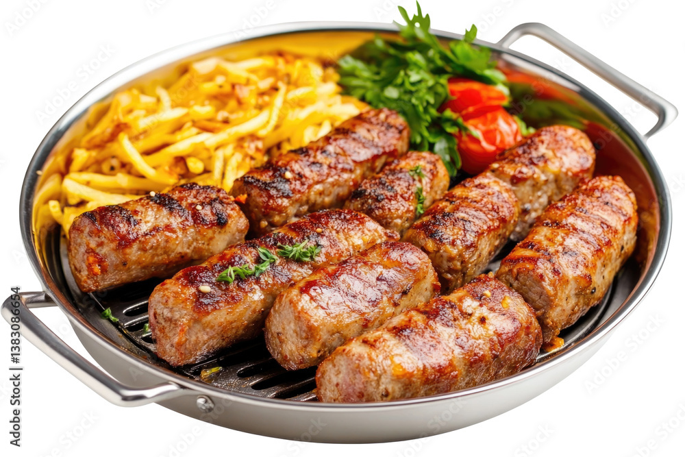Grilled Meat Rolls on transparent background Grilled Meat Rolls on transparent background
