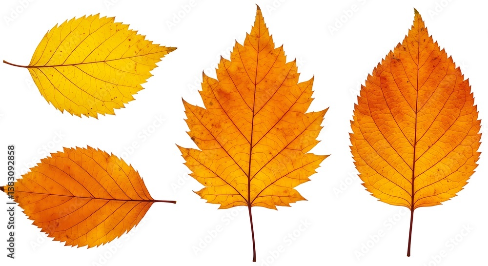 Fototapeta premium Autumn's Golden Hues AI Generated