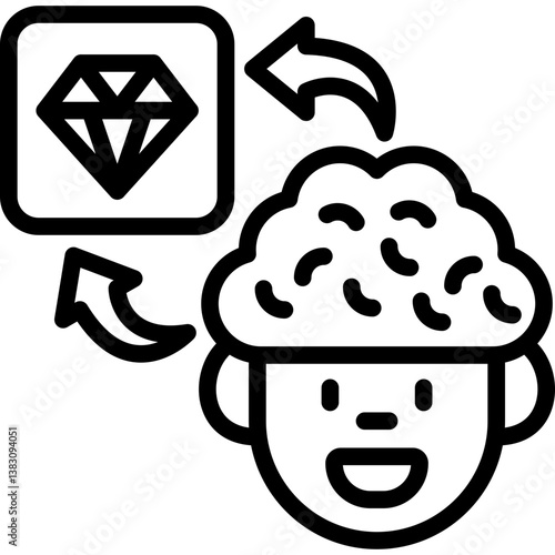 Diamond Think In Mind Icon