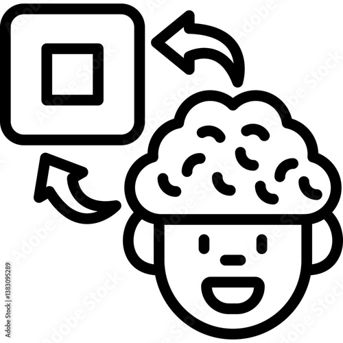 Stop Think In Mind Icon
