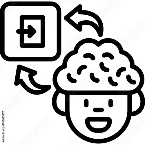 Exit Think In Mind Icon