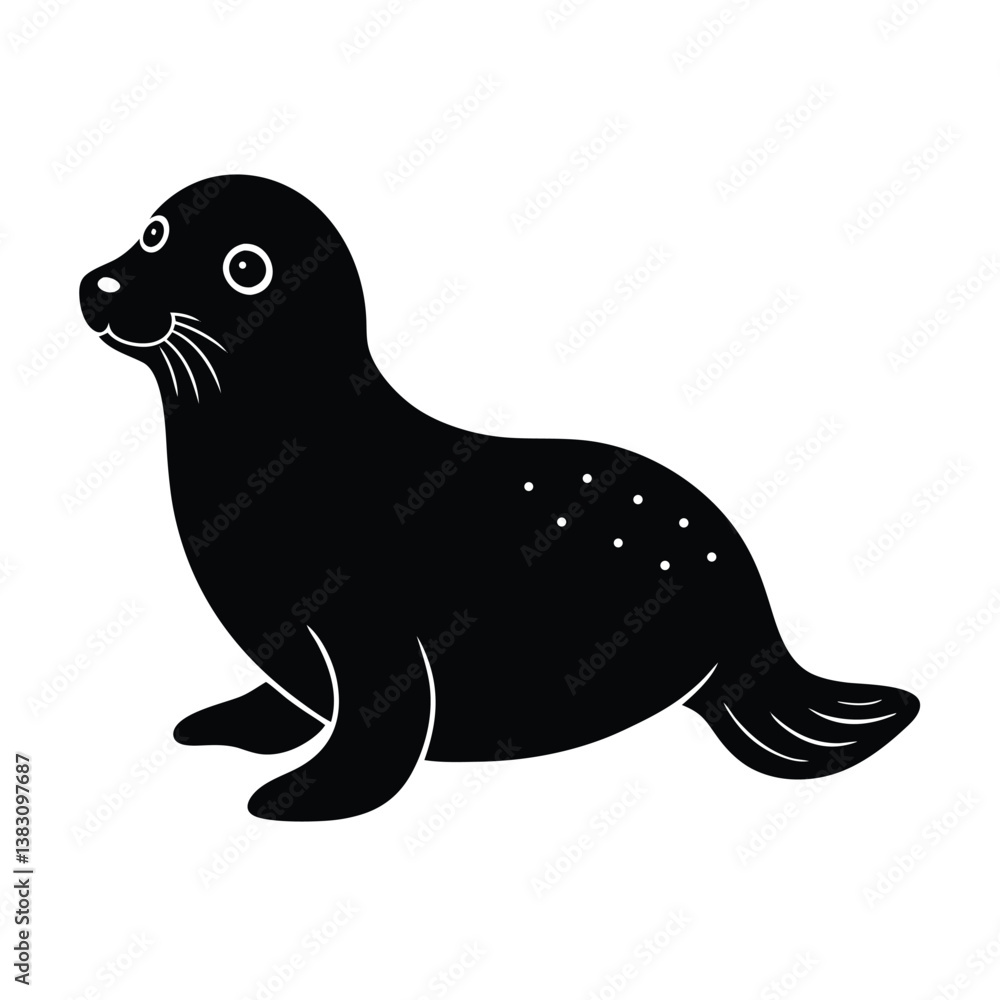 Seal Silhouette Vector Seal Silhouette Vector