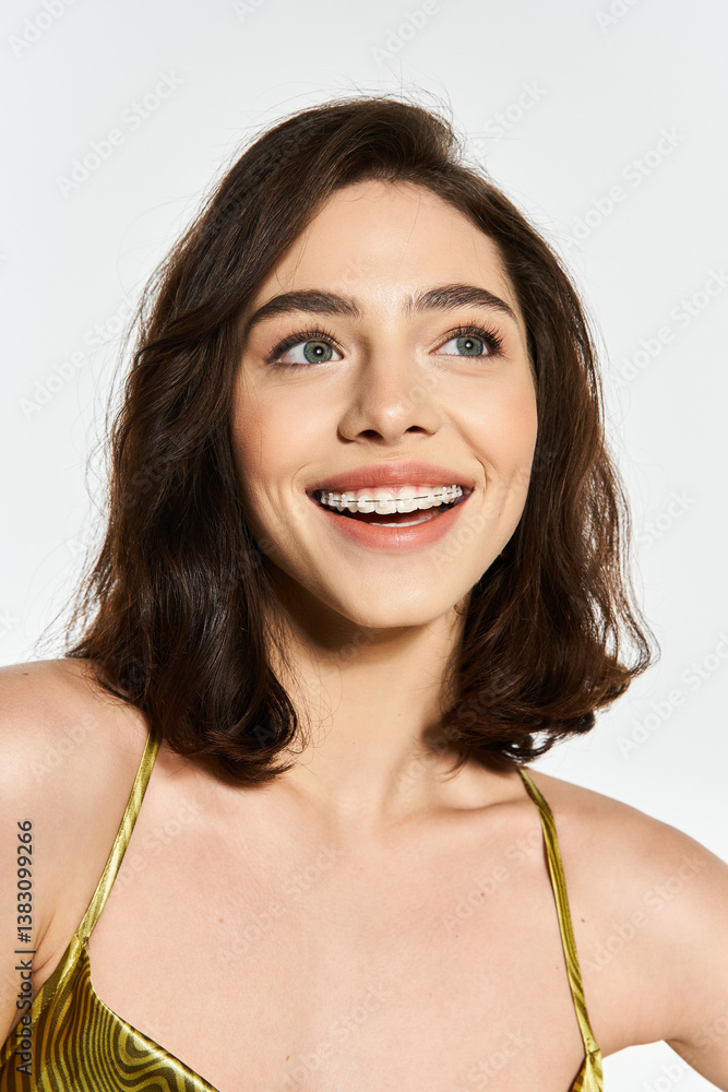 Captivating summer vibes with a stylish young woman enjoying the warmth of the season Captivating summer vibes with a stylish young woman enjoying the warmth of the season