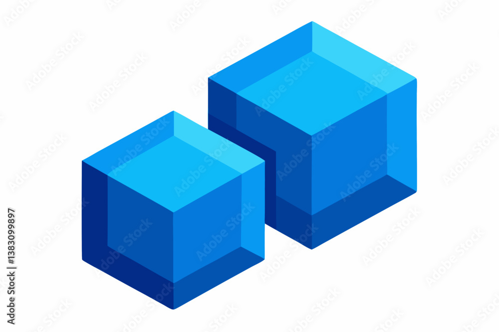 abstract blue ice cream cube abstract blue ice cream cube