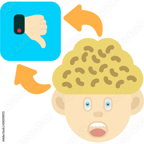 Dislike Think In Mind Icon