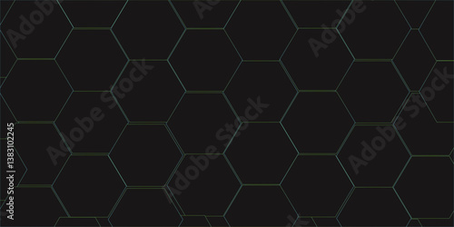 Abstract emboss black Hexagonal Background. Luxury White Pattern. Futuristic abstract honeycomb mosaic white background. geometric mesh   Vector Futuristic minimal honeycomb mosaic blue background