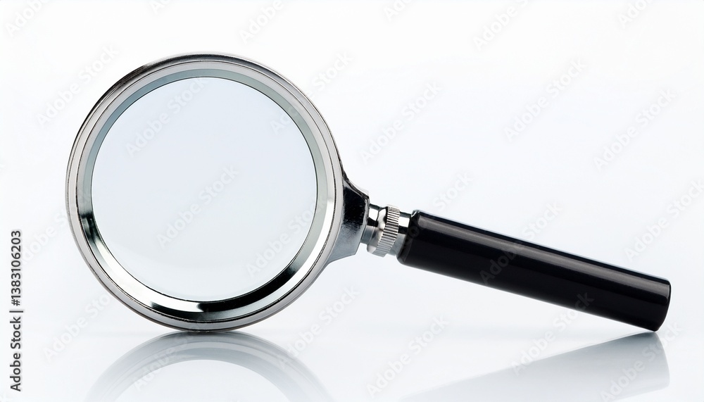 a magnifying glass isolated on a white background a magnifying glass isolated on a white background