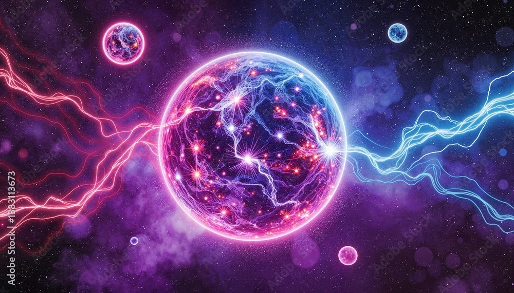 Cosmic Energy Sphere with Electric Pulses in Dark Space Cosmic Energy Sphere with Electric Pulses in Dark Space