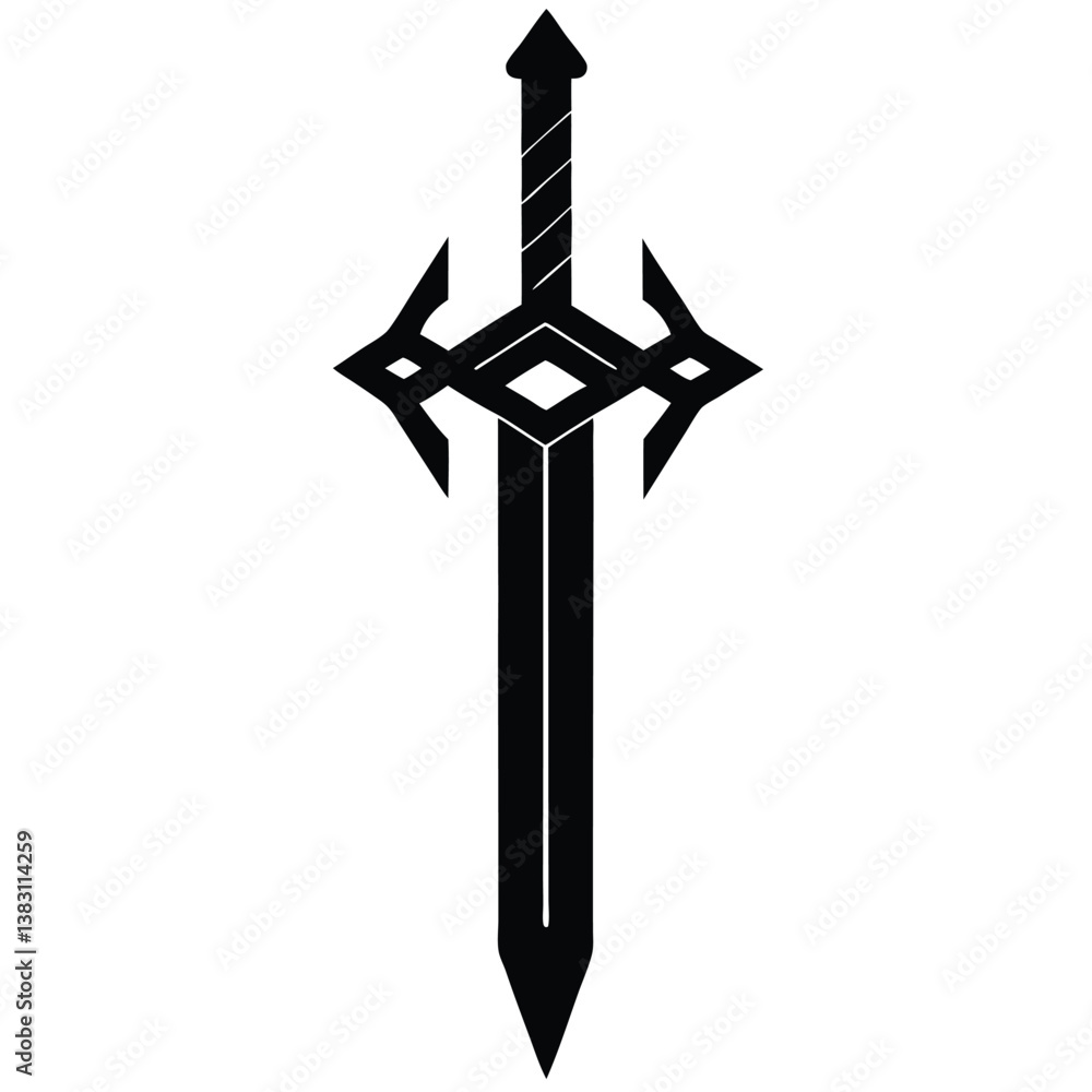 Sword Silhouette Vector Sword Silhouette Vector