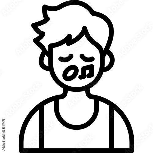 Singing Boy Icon
