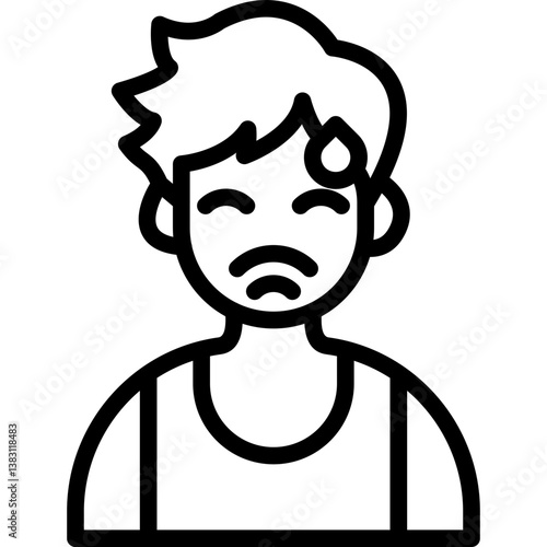 Embarrassed Boy Icon