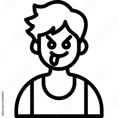 Boy Mocking Icon